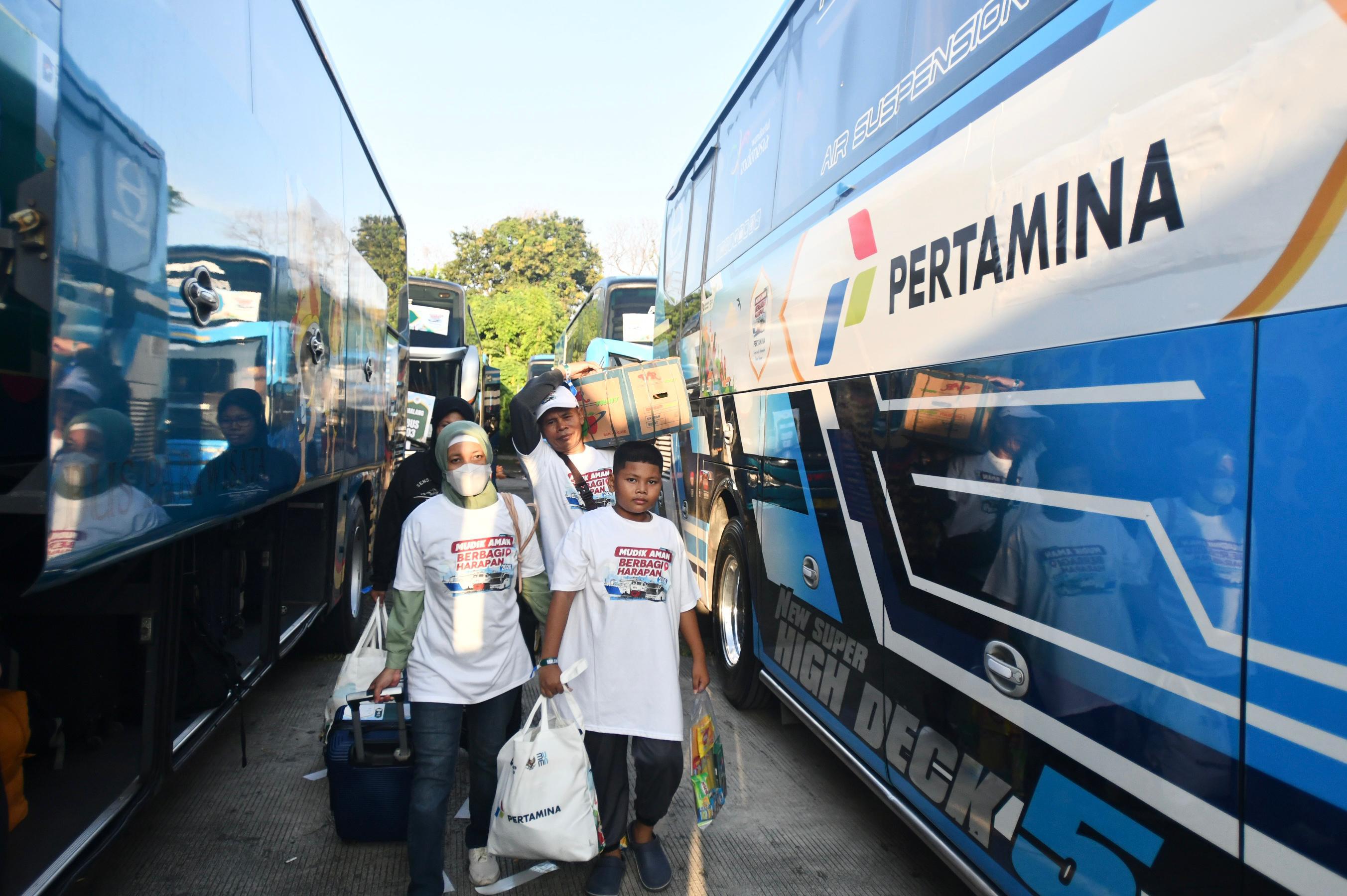 Pertamina Berangkatkan 5.000 Pemudik ke 23 Kota, Siapkan 153 Bus Mudik Gratis 2026