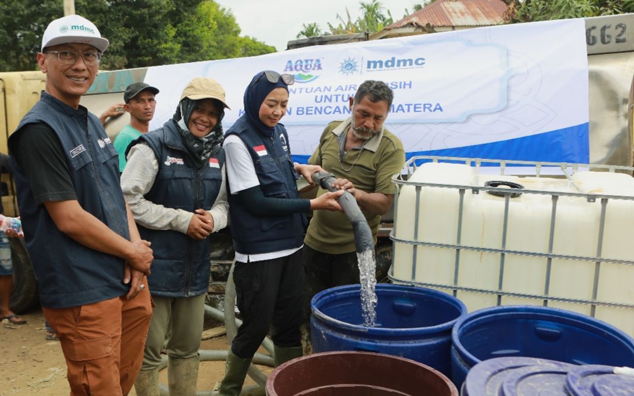 Aceh Tamiang Krisis Air Bersih, Danone Indonesia Turun Langsung Salurkan Bantuan