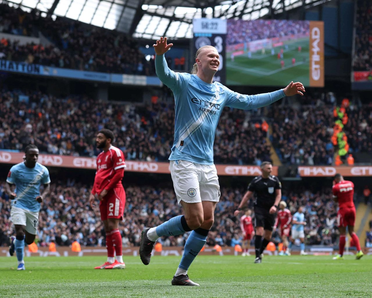 Man City vs Liverpool 4-0, Hattrick Haaland Antar The Cityzens ke Semifinal Piala FA