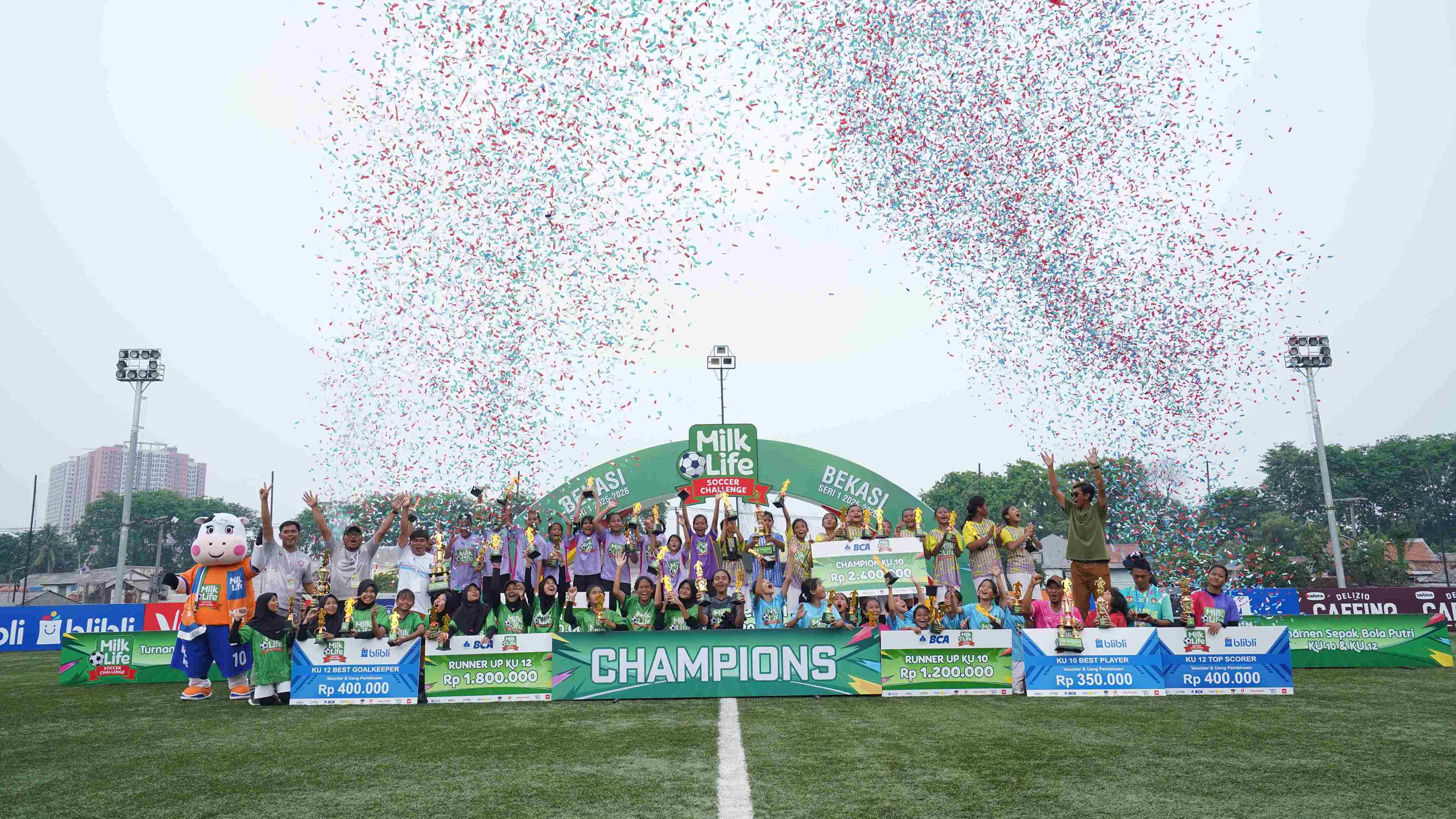 MilkLife Soccer Challenge Bekasi Seri 1: Kuantitas Selaras dengan Kualitas Siswi Kota Patriot