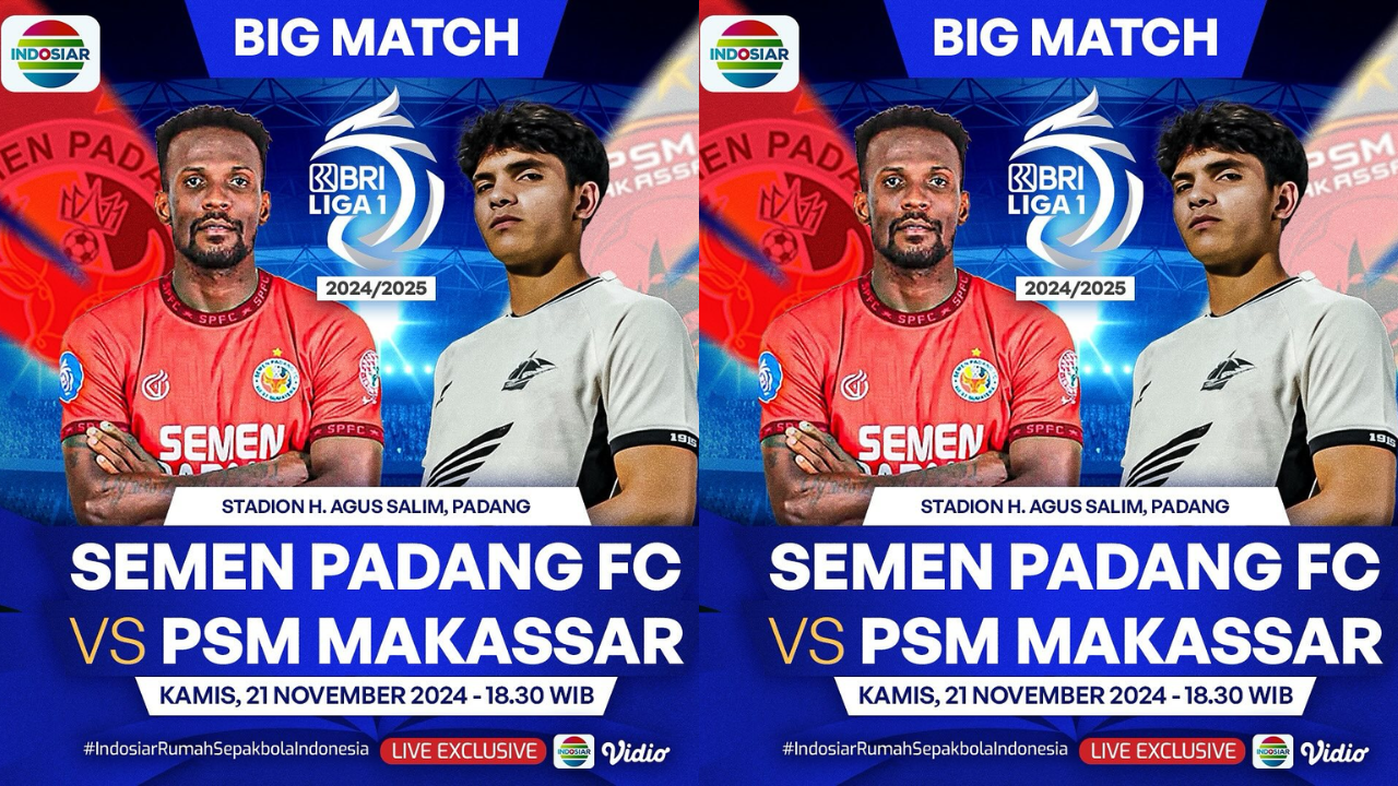 Link Live Streaming Semen Padang vs PSM Makassar di Liga 1 Hari Ini 21 November 2024