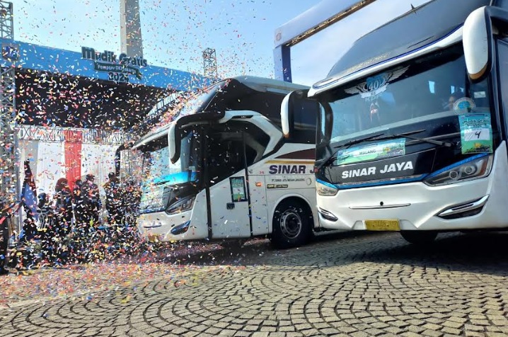 55 Bus Mudik Gratis Pemprov DKI Meluncur ke Kampung Halaman, Wonogiri Tujuan Favorit