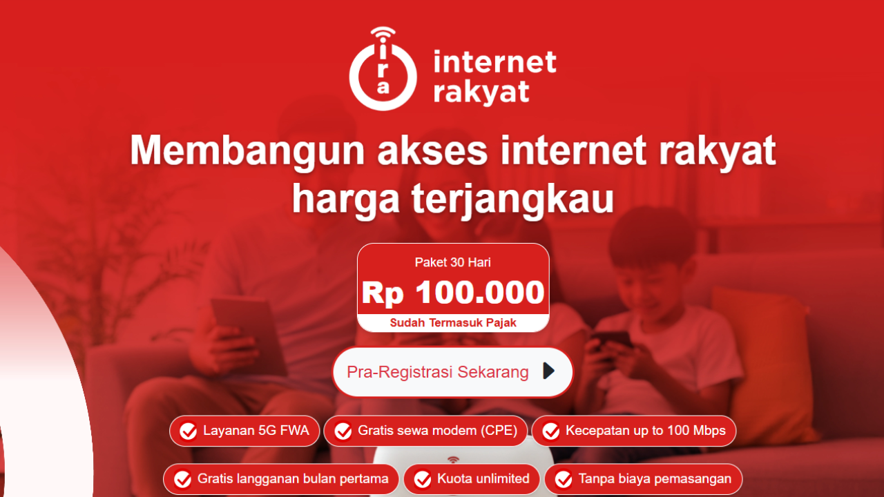 Cara Daftar Internet Rakyat Rp100 Ribu Januari 2026 Pakai HP, Cek Wilayah Jangkauan