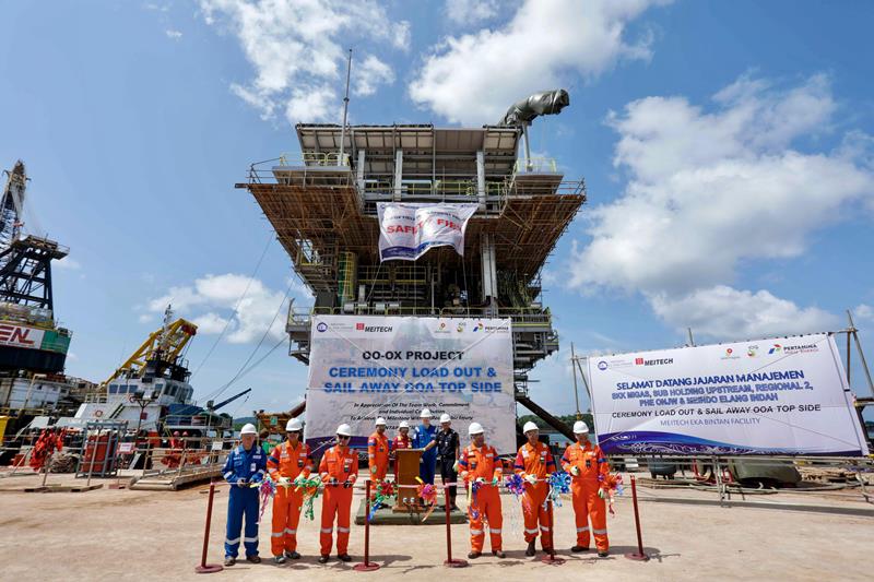 PHE ONWJ Lepas Anjungan Baru Ramah Lingkungan ke Pesisir Laut Jawa