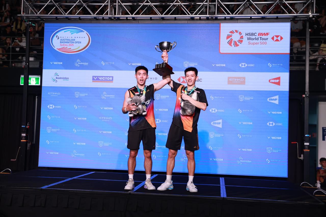 Dukungan BNI dan PBSI Berbuah Manis, Raymond/Joaquin Juara Australia Open!
