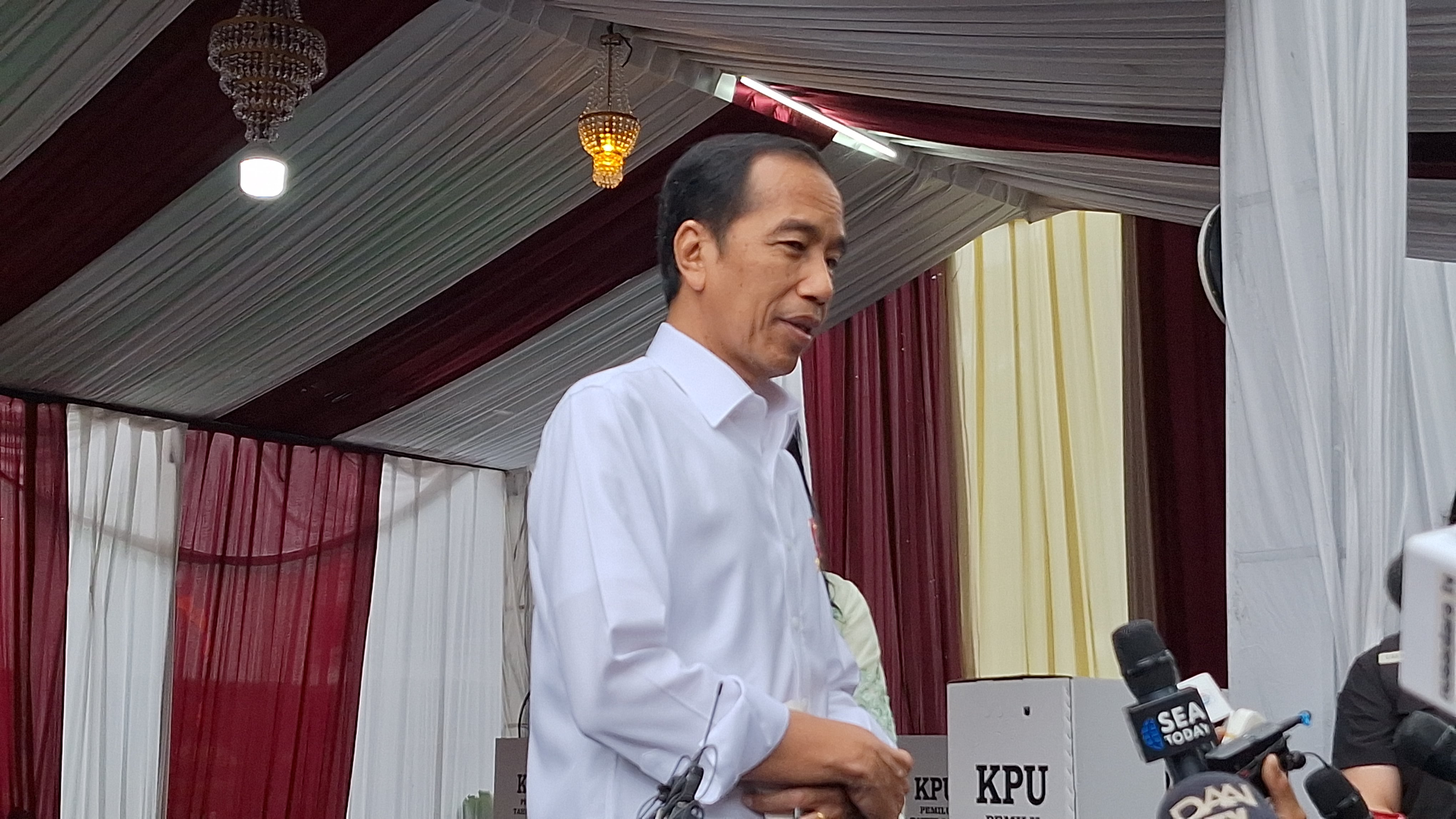 Usai Nyoblos, Presiden Jokowi Harap Pemilu 2024 Berlangsung Jujur dan Adil