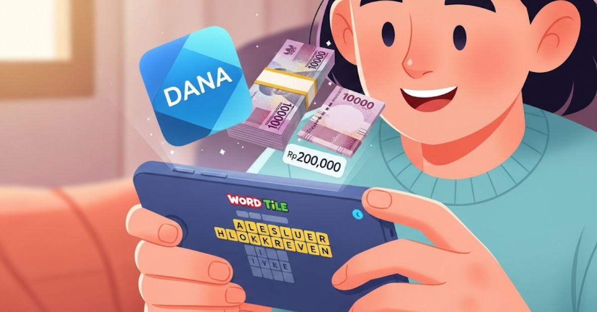 Main Game Dapat Saldo DANA Gratis dari Word Tile, Modal Kuota Dapat Rp 200 Ribu!