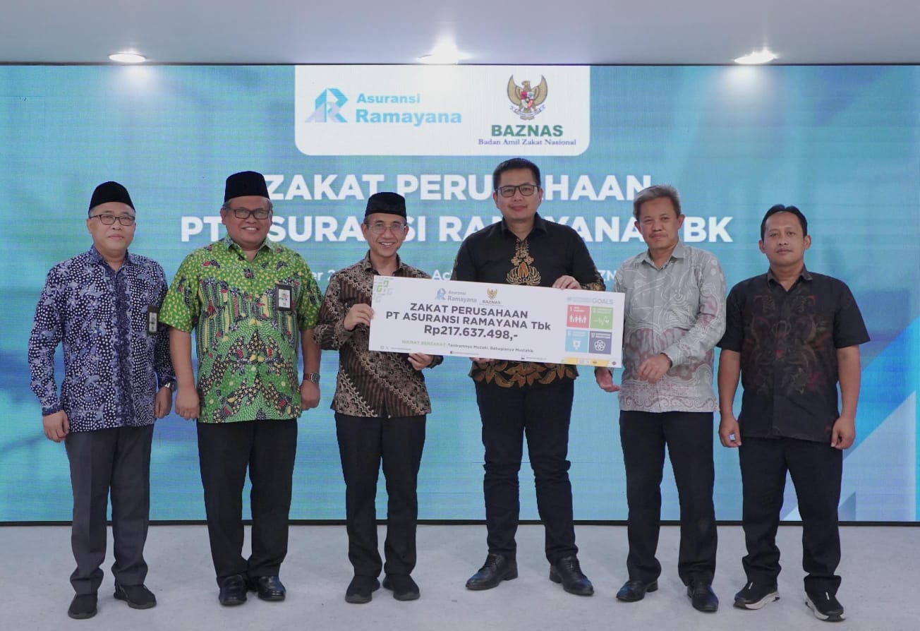 PT Asuransi Ramayana Salurkan Zakat Perusahaan Melalui Baznas