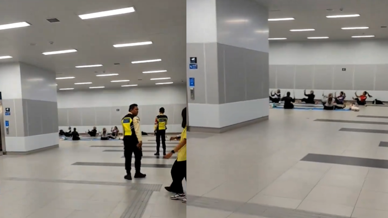 Viral Olahraga Pound Fit Di Stasiun MRT Bundaran HI, Bikin Warganet Geram