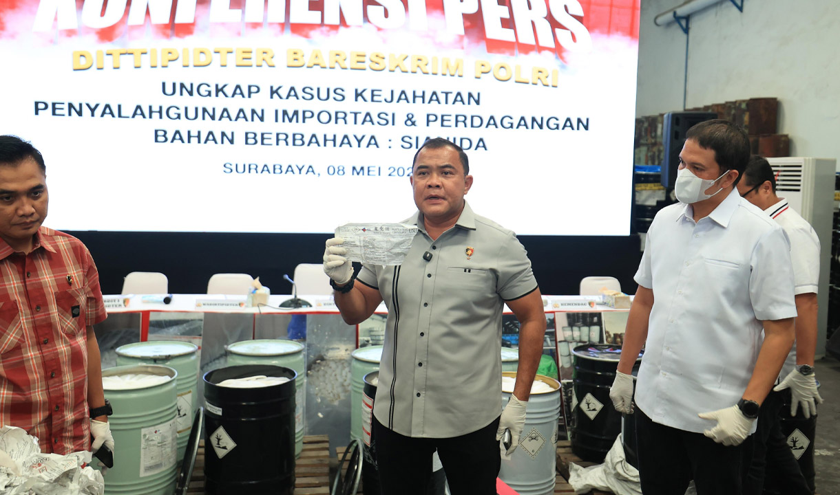 Polri Bongkar Perdagangan Ilegal Sianida di Jawa Timur, Kemendag RI: Bahan Berbahaya yang Rentan Disalahgunakan   