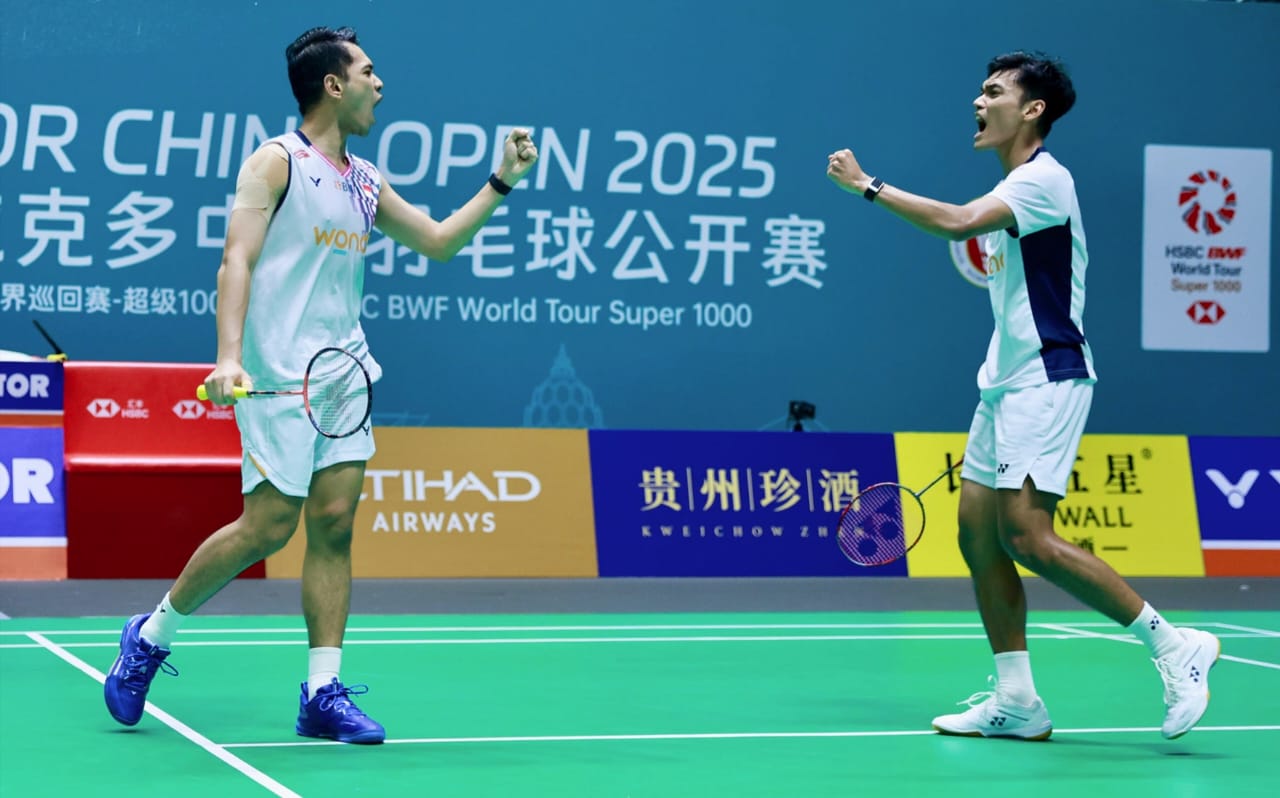 Hasil China Open 2025: Fajar/Fikri Menang, Indonesia Loloskan Dua Wakil di Semifinal