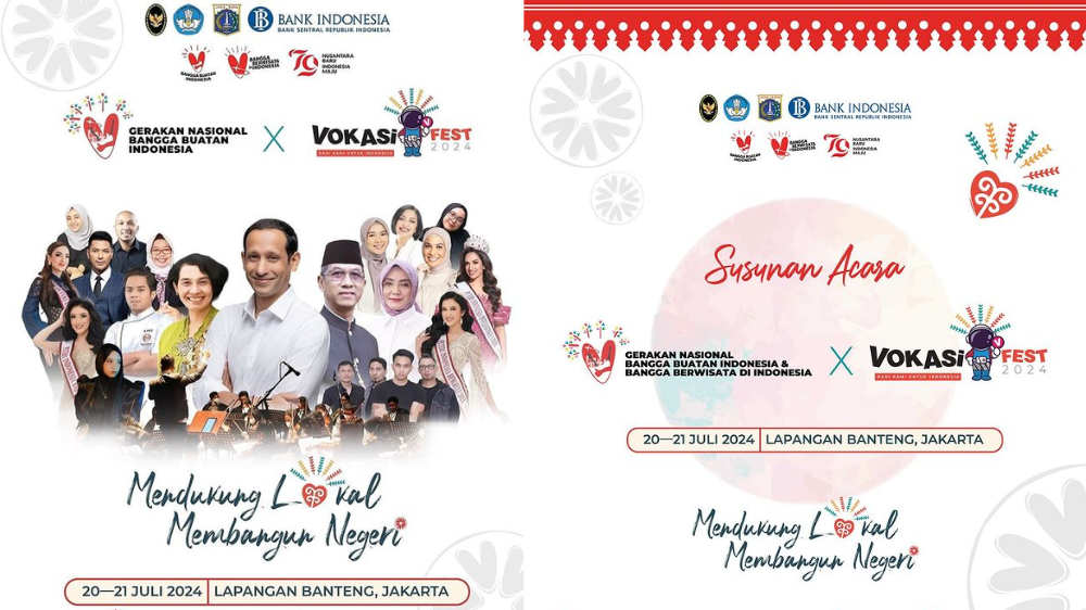 Gernas BBI/BBWI X Vokasifest 2024 di Lapangan Banteng 20-21 Juli, Cek Rundown!