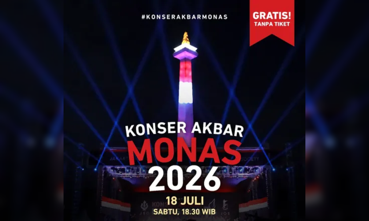 CATAT! Ada Konser Akbar Monas Digelar 18 Juli 2026 Gratis, Hadirkan Musik Klasik Dunia