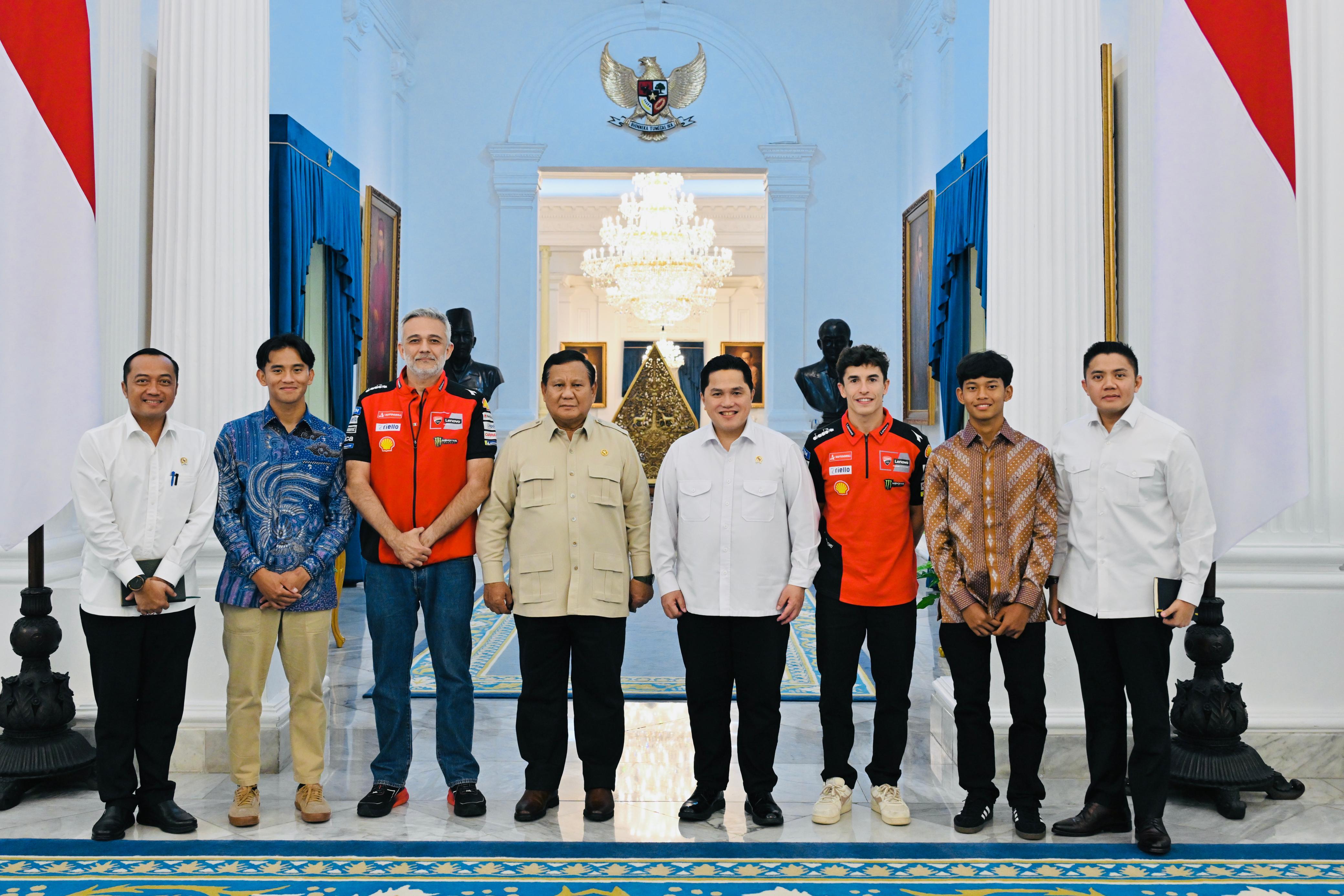Prabowo Terima Marc Marquez di Istana, Dorong Sport Tourism dan Atlet Muda ke Level Dunia