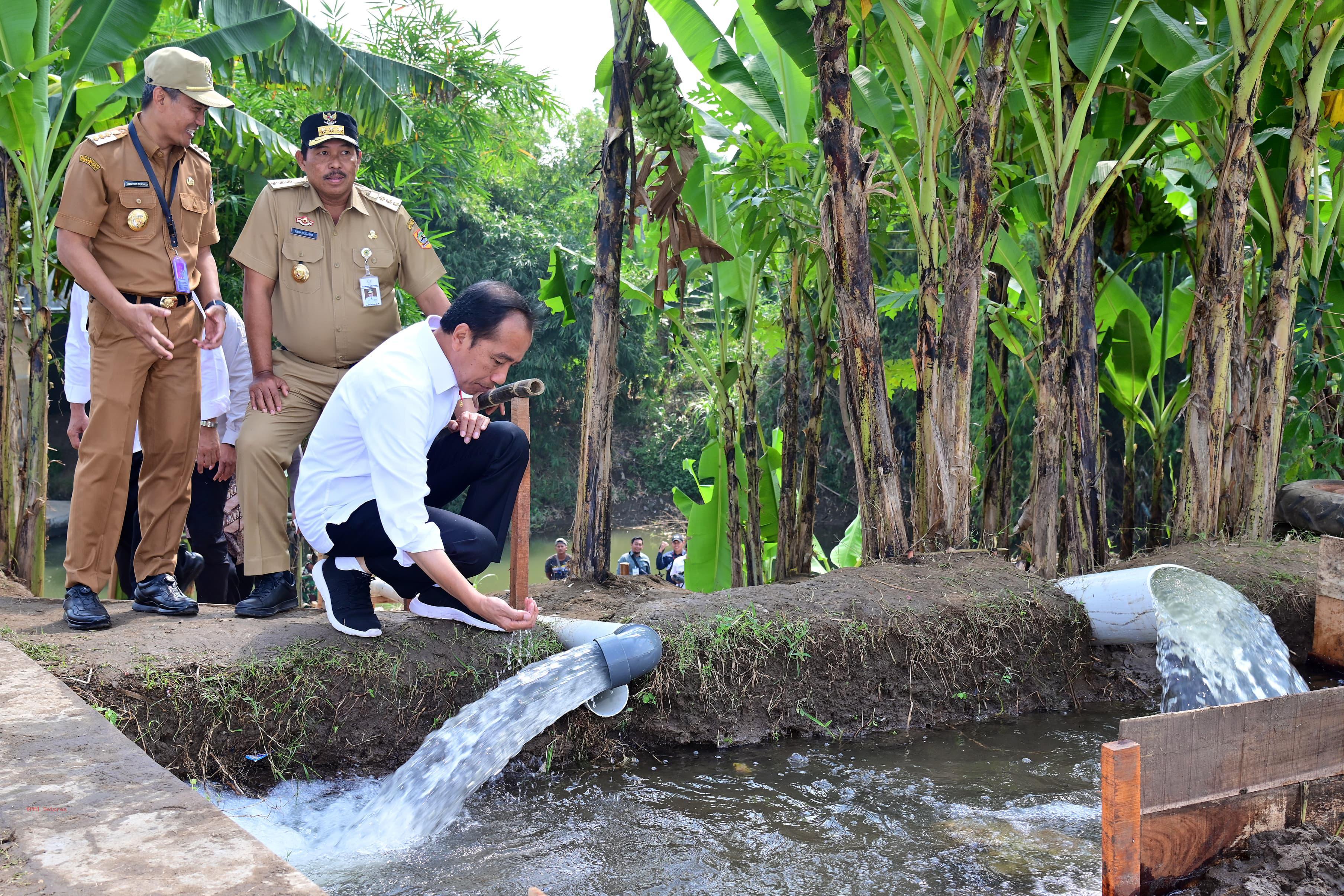 Jokowi Tinjau Pompanisasi di Jawa Tengah Jelang 124 Hari Pemerintahannya Berakhir   