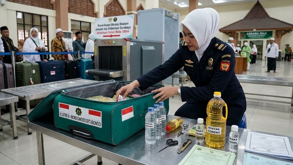 Inilah Barang yang Dilarang Masuk Kabin Pesawat Haji 2026