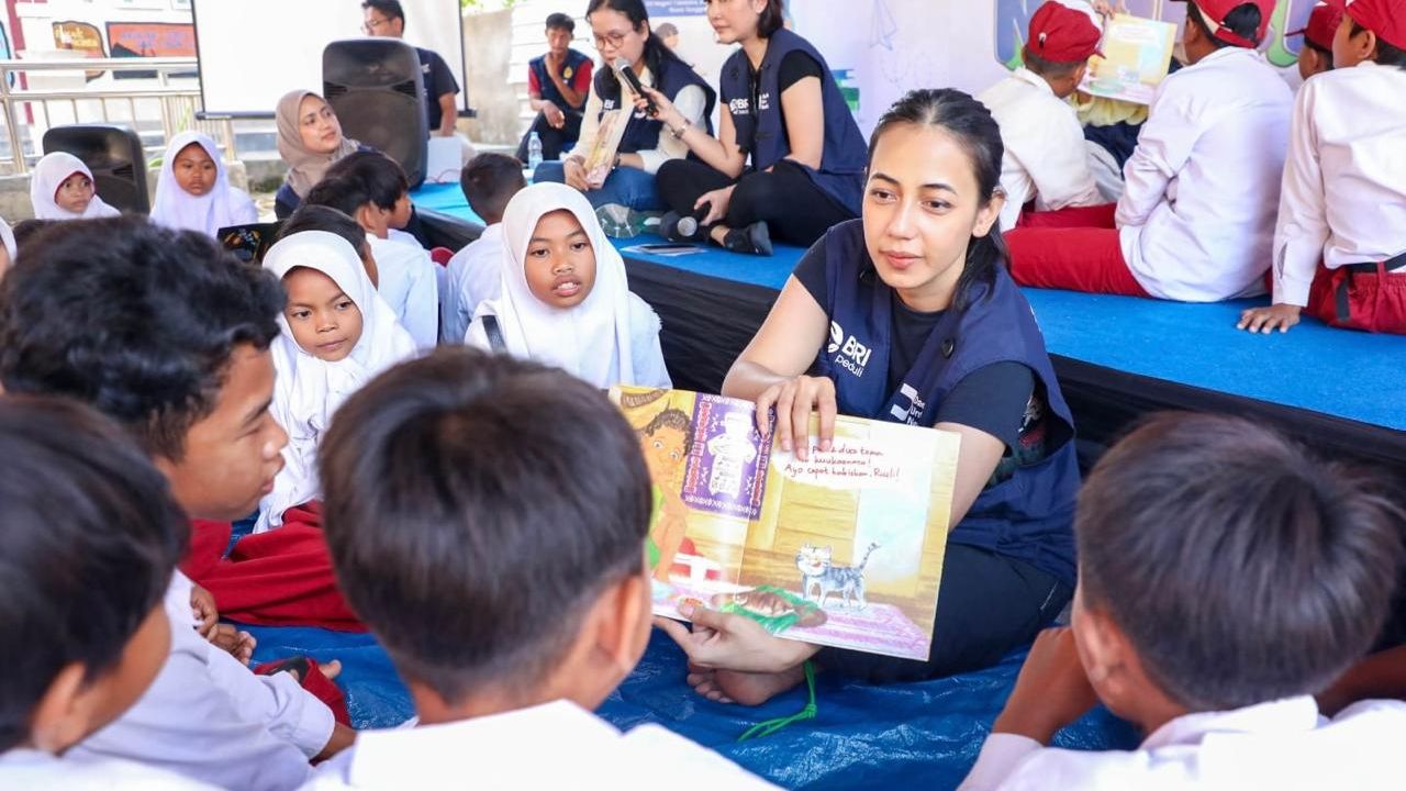 BRI Peduli Gelar Program Literasi Anak Negeri di Lombok, Bangun Minat Baca Sejak Dini  
