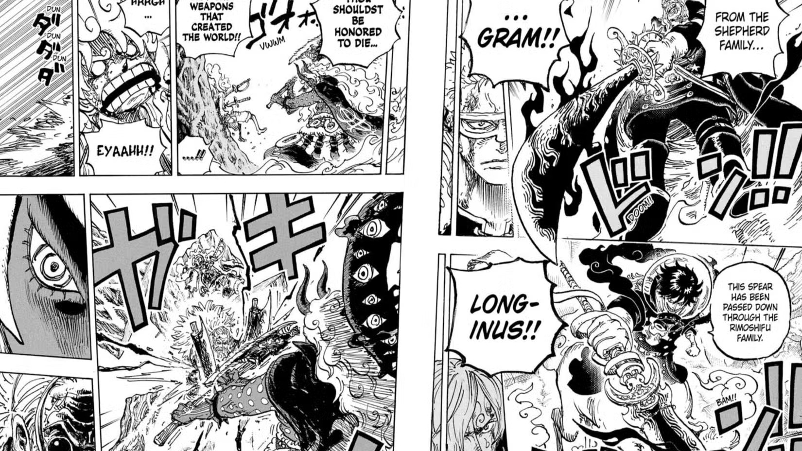 Prediksi One Piece Chapter 1190: Duel Gaban vs Imu Dimulai, Luffy Berpotensi Bangkit