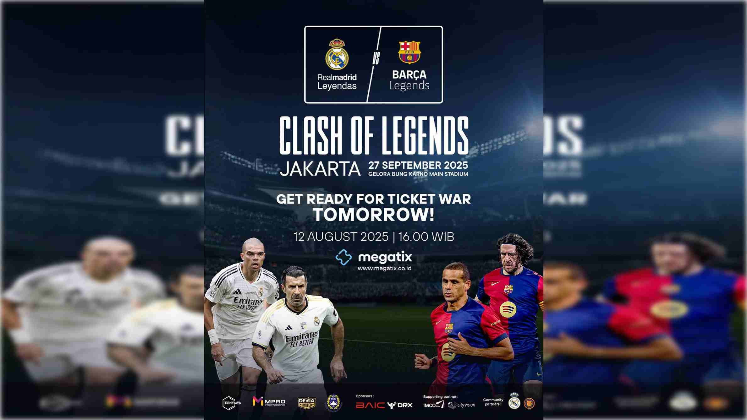 EL CLASICO Hadir di Jakarta, Clash of Legends: Real Madrid vs Barcelona Legends Bakal Guncang GBK