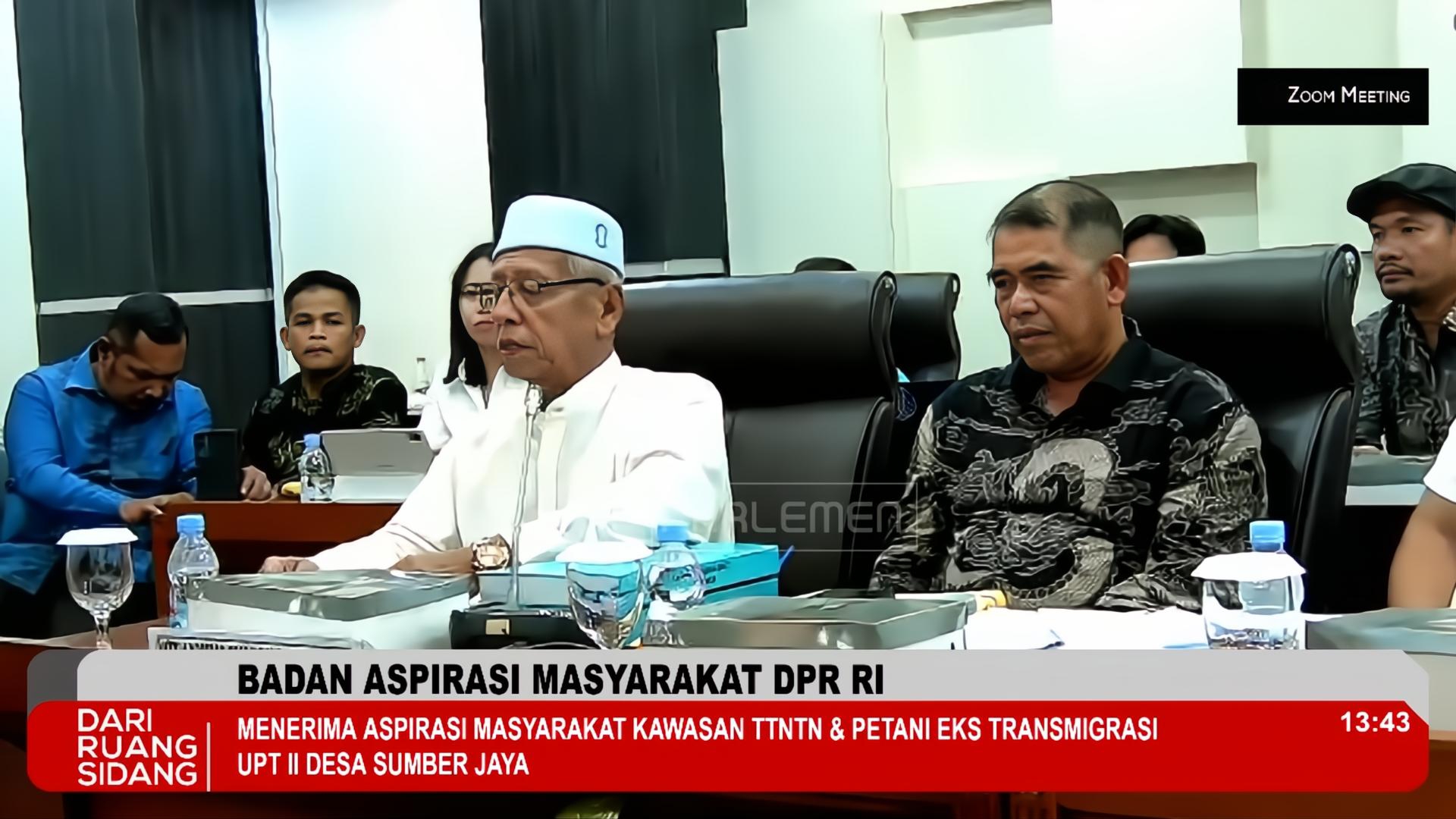 Ngadu ke BAM DPR, Masyarakat Riau Minta Perlindungan atas Upaya Penyerobotan Lahan di Tesso Nilo