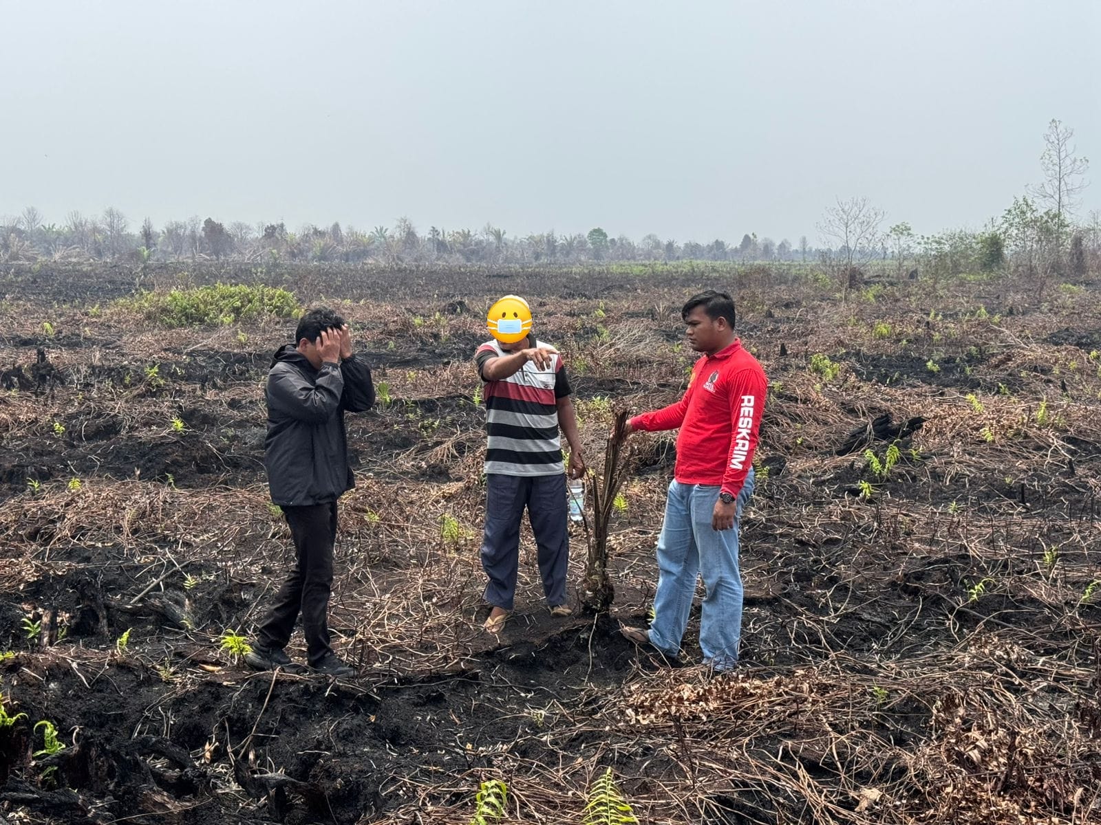 Kebakaran Lahan di Bengkalis Berujung Pidana, Pemilik Lahan Jadi Tersangka