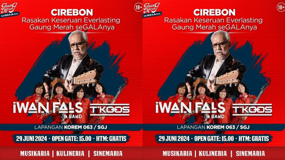 Iwan Fals Gelar Konser Gratis di Cirebon 29 Juni 2024, Cek Lokasinya di Sini!