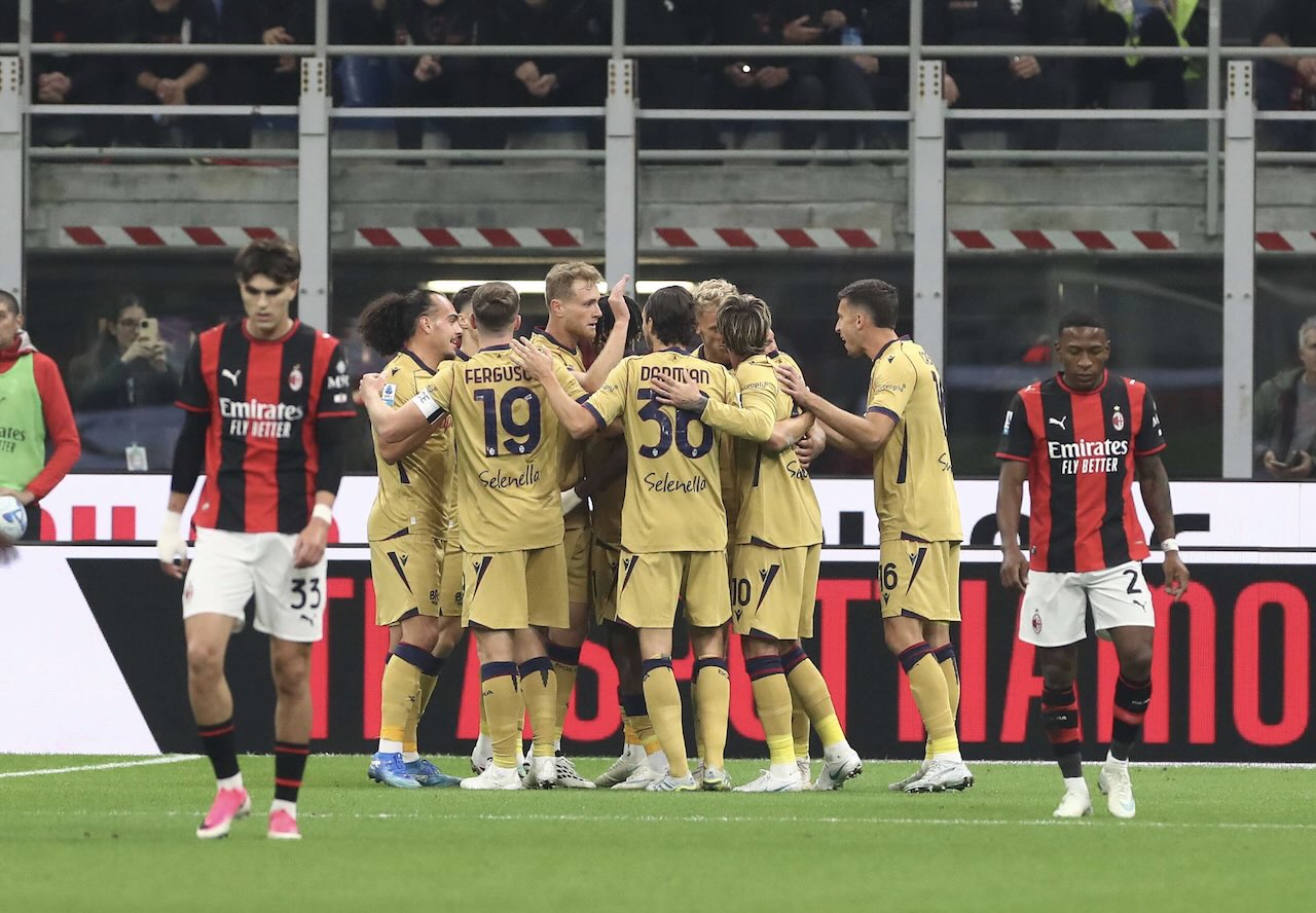 AC Milan vs Bologna 2-4: Hattrick Mbangula Permalukan Rossoneri di Kandang Sendiri