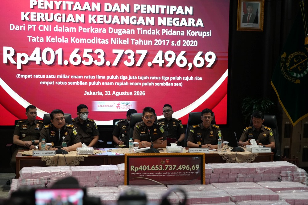 Penyidik JAM PIDSUS Terima Penyerahan Kerugian Negara PT CNI Rp401 Miliar
