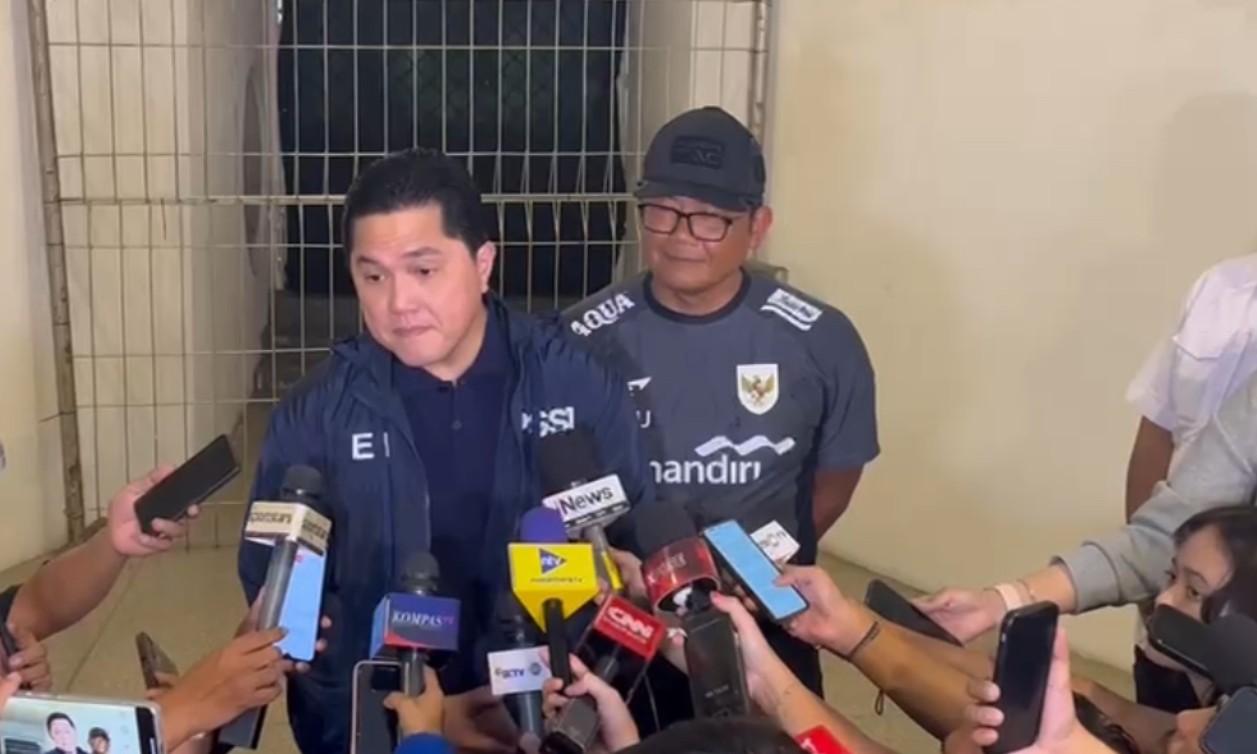 Marteen Paes dkk Absen, Erick Thohir tak Khawatir Nasib Timnas Indonesia, Ungkit Lini Gedor Kontra China    