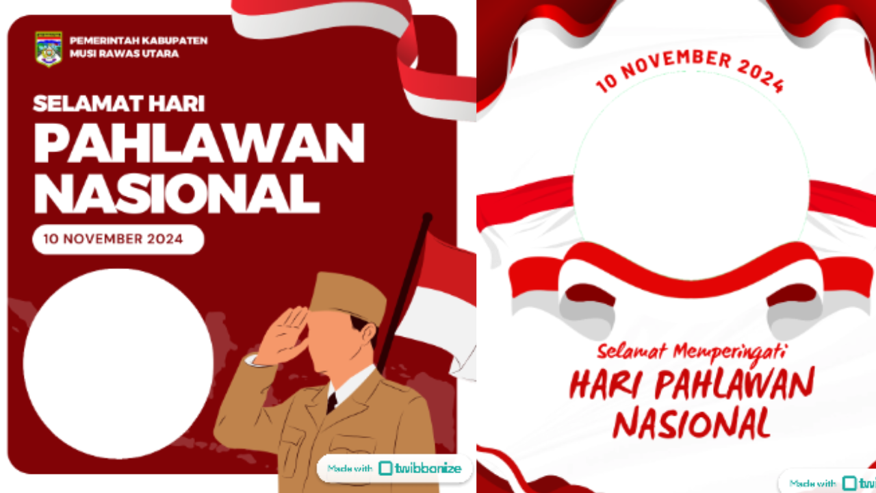 60 Link Twibbon Hari Pahlawan 2024 Terbaru Gratis dan Ucapan, Yuk Pasang di Medsos!