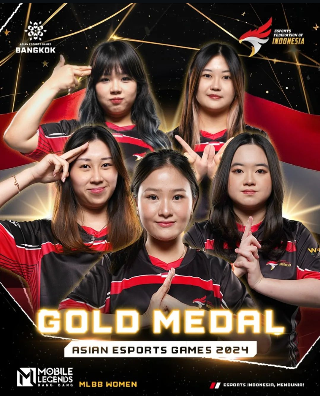 Asian Esport Game 2024: Timnas Ladies Indonesia Raih Medali Emas, Kalahkan Filipina Dengan Skor 4-2