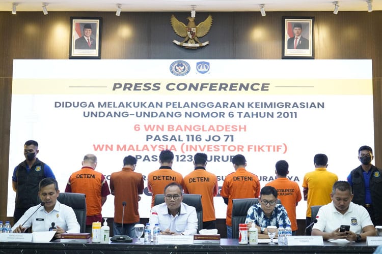 Langgar Aturan Izin Tinggal, 7 WNA Diamankan Imigrasi Surabaya