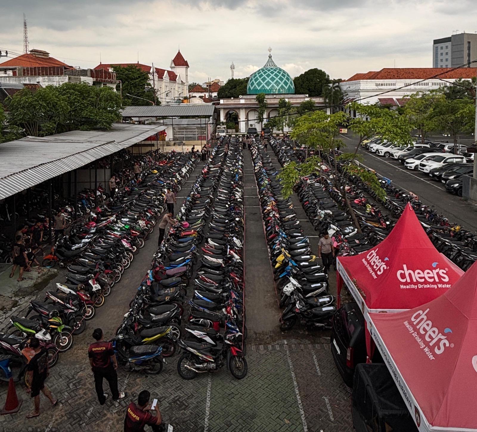 Polrestabes Surabaya Buka Bazar Motor Curian, Unit Bertambah jadi 1.050 Motor