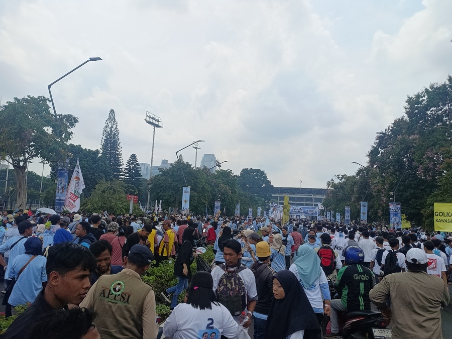 GBK Penuh Massa Prabowo-Gibran, TKN: Di Luar Ekspektasi