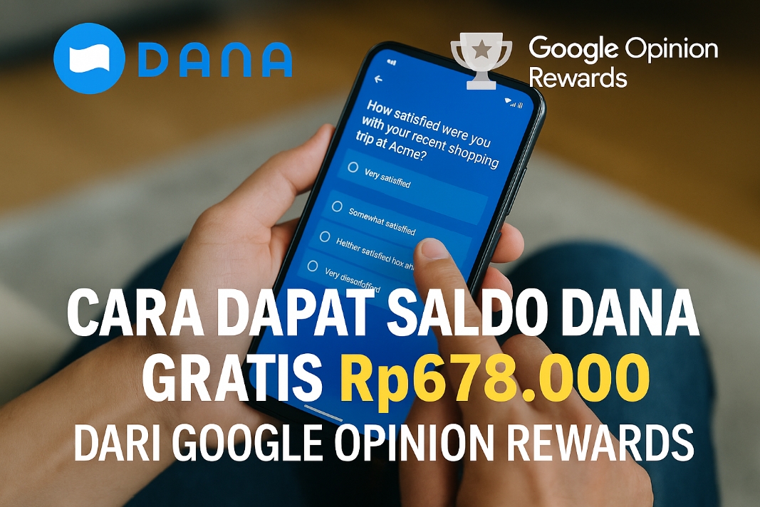 Cuma Isi Survei Online Kamu Beruntung Dapat Saldo DANA Gratis Rp678.000 ke Dompet Digital Malam ini