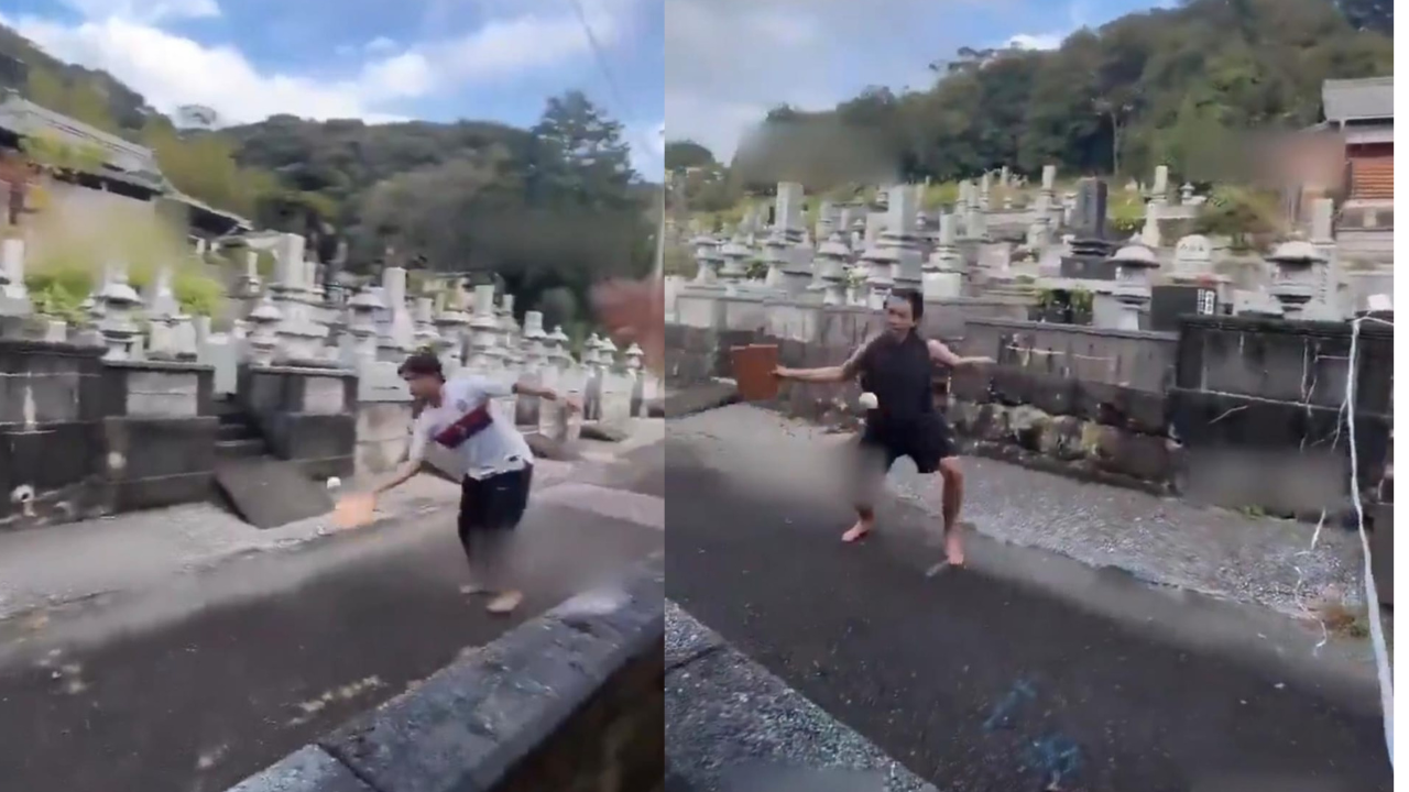 Viral WNI di Jepang Main 'Padel' di Kuburan, Langsung Dihujat Netizen: Deportasi!
