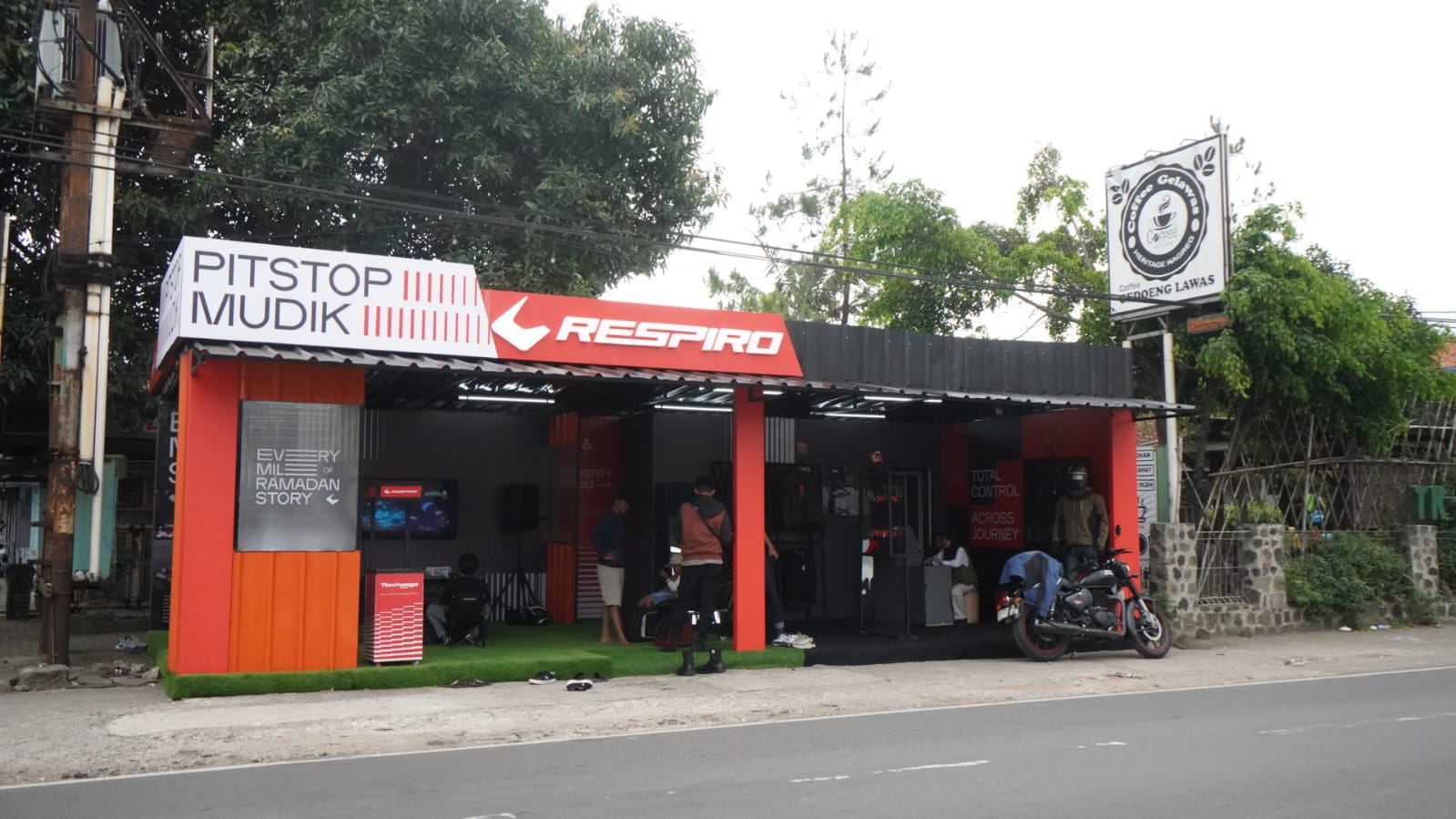 Pit Stop Respiro Hadir di Nagrek, Tempat Istirahat Nyaman Buat Para Pemudik Sepeda Motor