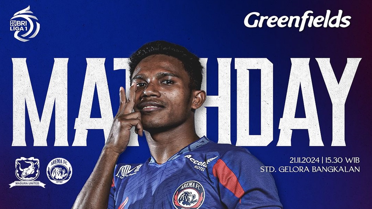 Link Live Streaming Duel Madura United vs Arema FC Liga 1 Indonesia, KickOFF: 15.30 WIB