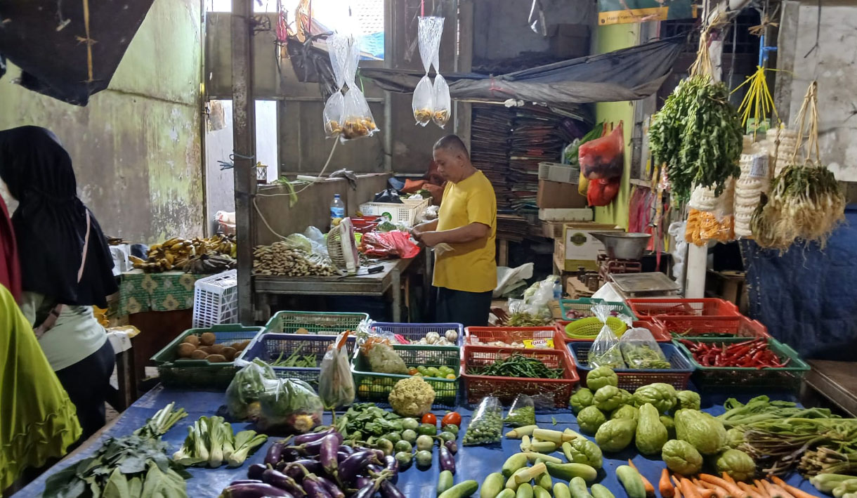 Harga Bahan Pangan Pasar Tradisional di Depok Turun Drastis Buntut Kabar Deflasi