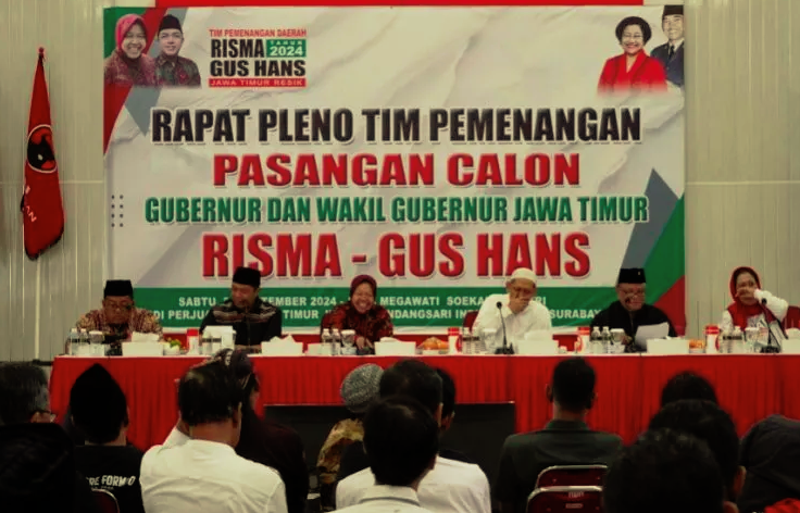 Tim Pemenangan Risma-Gus Hans Targetkan 50 Persen Suara di Pilgub Jatim