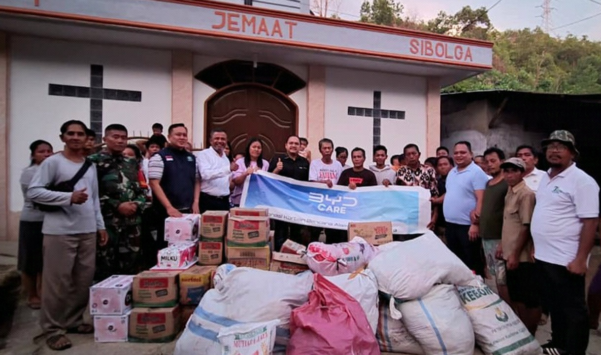 BYD Peduli dan Bergerak Cepat Salurkan Bantuan ke Warga Terdampak Banjir Sumatera 