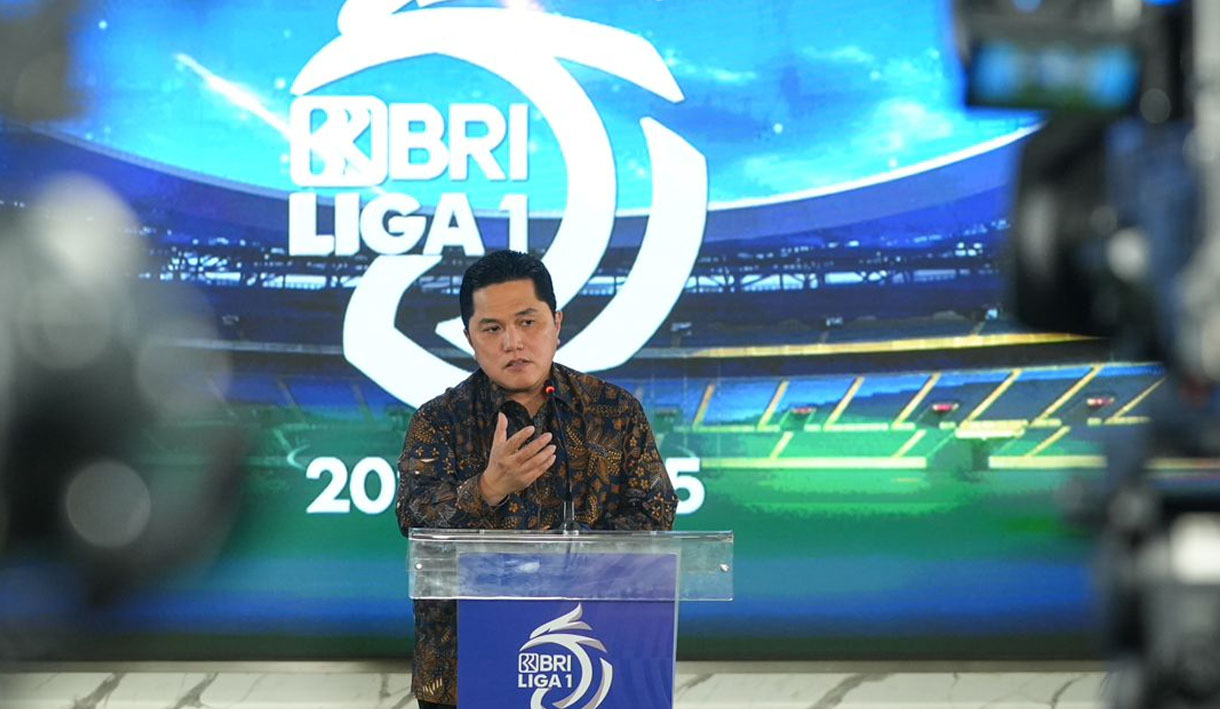 Suporter Tim Tandang Masih Dilarang Nonton Langsung Liga 1 2024/2025, Erick Thohir:  Jalani Fase Transformatif