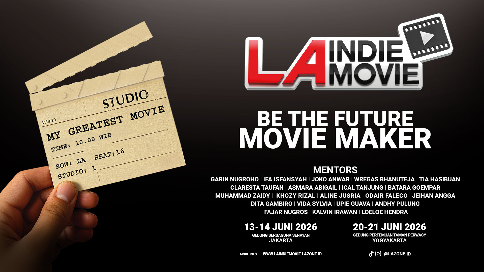 LA Indie Movie Hadir Lagi, Cari Talenta Terbaik Perfilman Indonesia