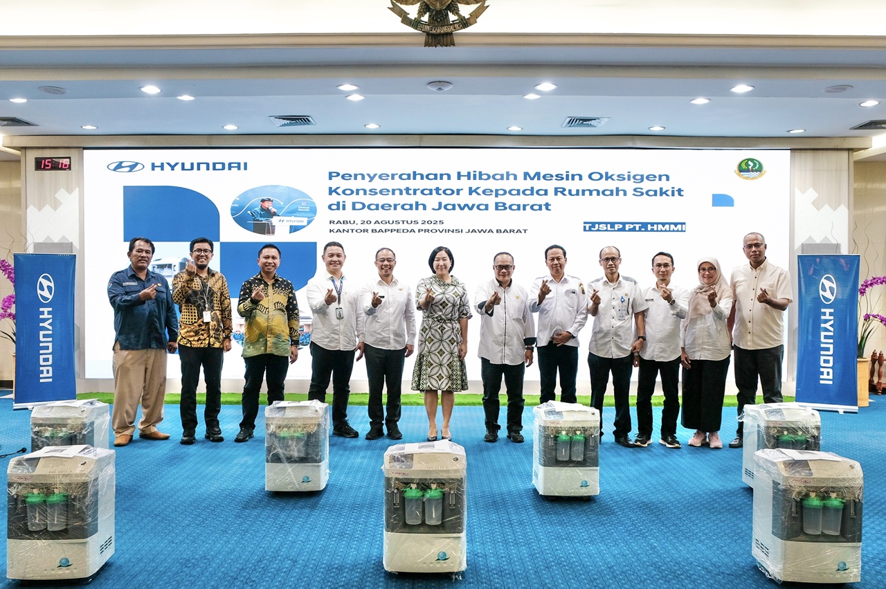 Hyundai Indonesia Hibahkan Mesin Oksigen Konsentrator untuk Perkuat Layanan Kesehatan Jabar