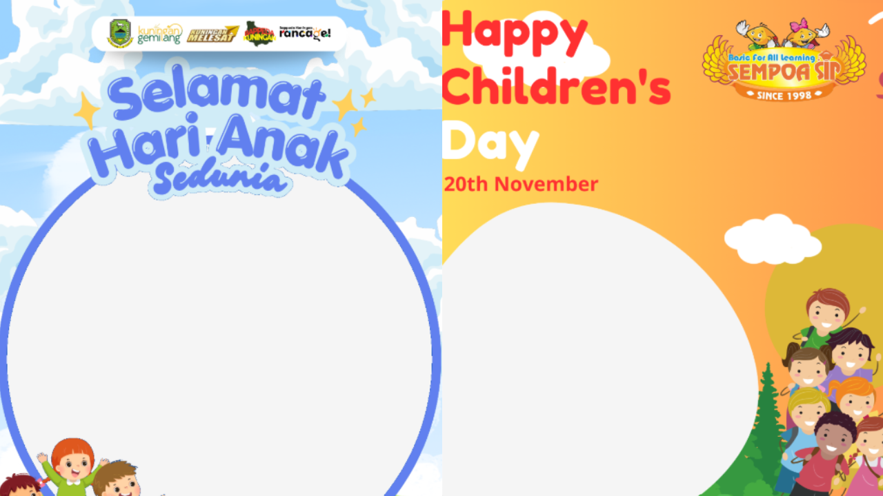 30 Link Twibbon Hari Anak Sedunia 2025 Gratis dan Ucapan, Tunjukkan Kasih Sayang ke Media Sosial