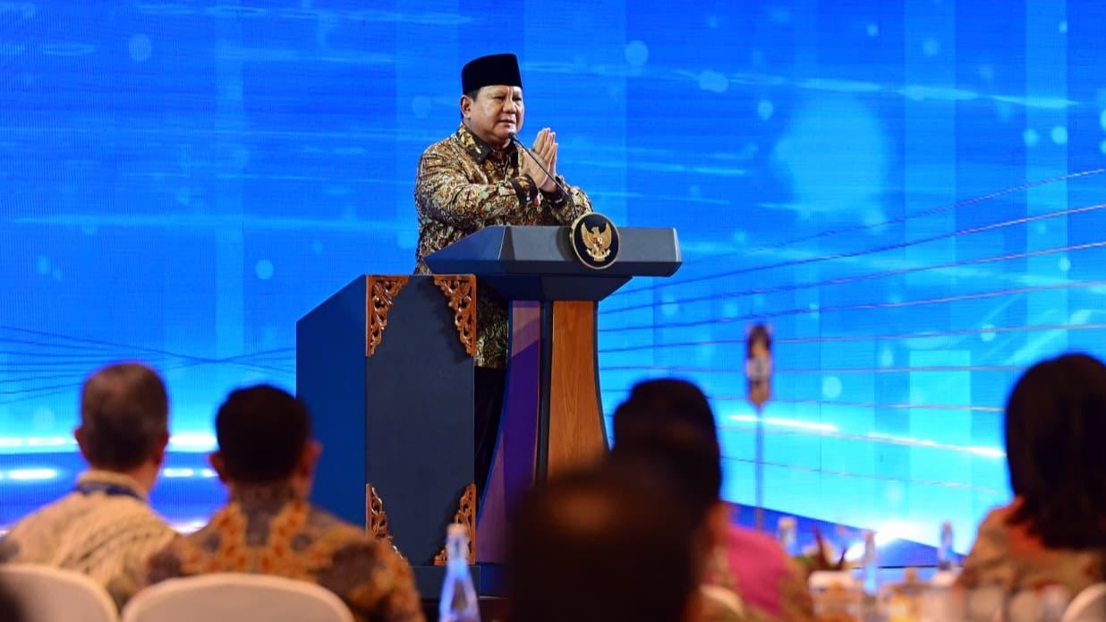 Prabowo di Pertemuan Tahunan BI: Indonesia Makin Optimistis di Tengah Gejolak Global