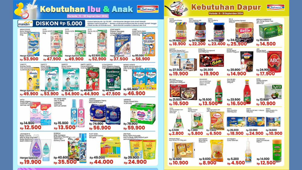 Katalog Promo JSM Indomaret 13-15 September 2024, Aneka Kebutuhan Dapur Mulai Rp10 Ribuan Aja Lho!