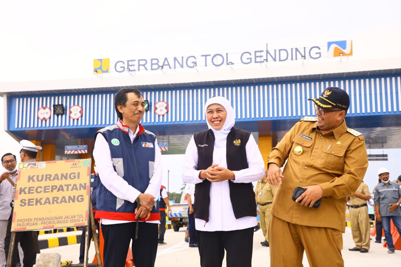 Khofifah Tinjau Tol Pasuruan-Probolinggo, Siap Dipakai Mudik