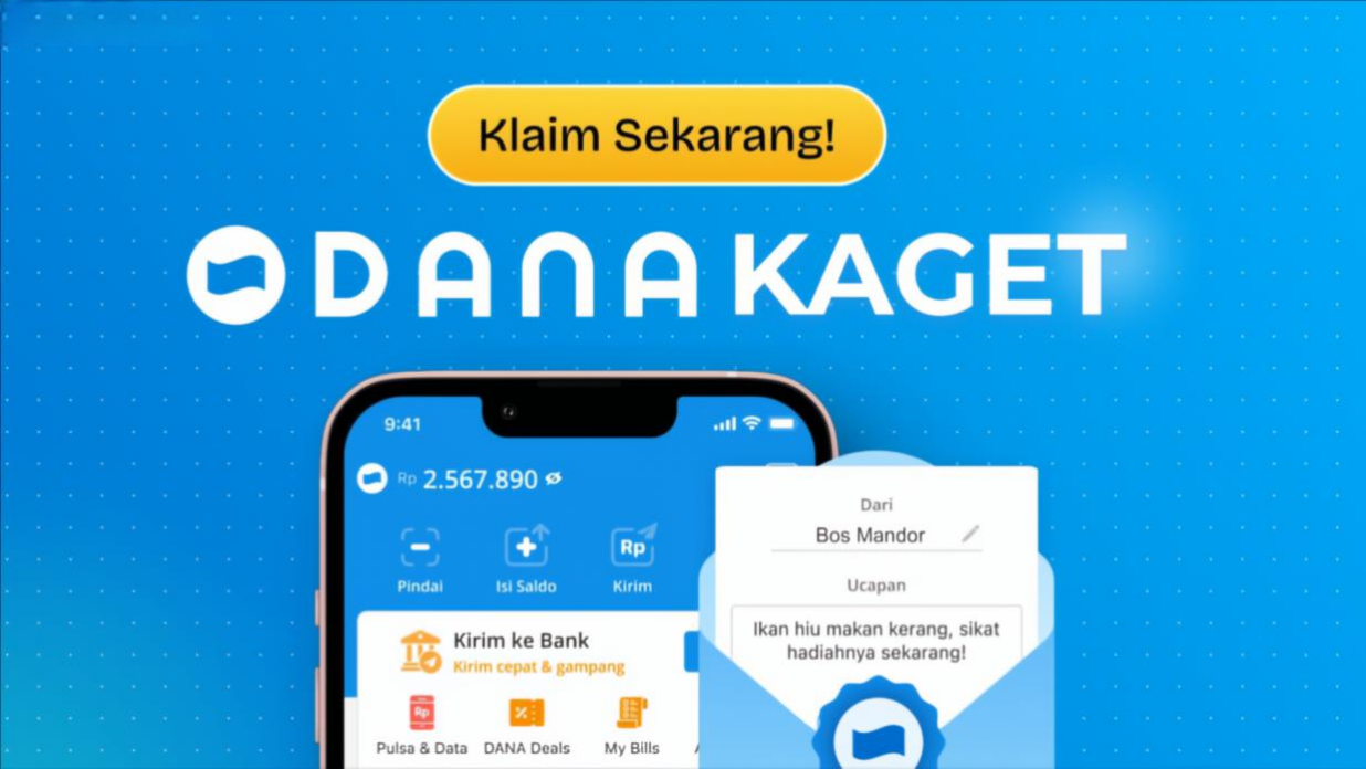 SELAMAT! Nomor Kamu Terpilih Sebagai Pemenang DANA Kaget, Buruan Klaim Saldonya di Sini