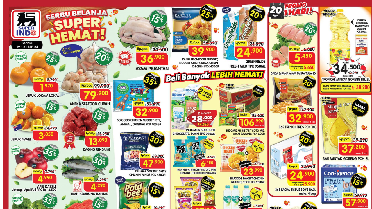 Promo Superindo Terbaru Hari ini 13 September 2025, Diskon Sunlight Sabun Cuci Piring Cuma Rp11 Ribuan 